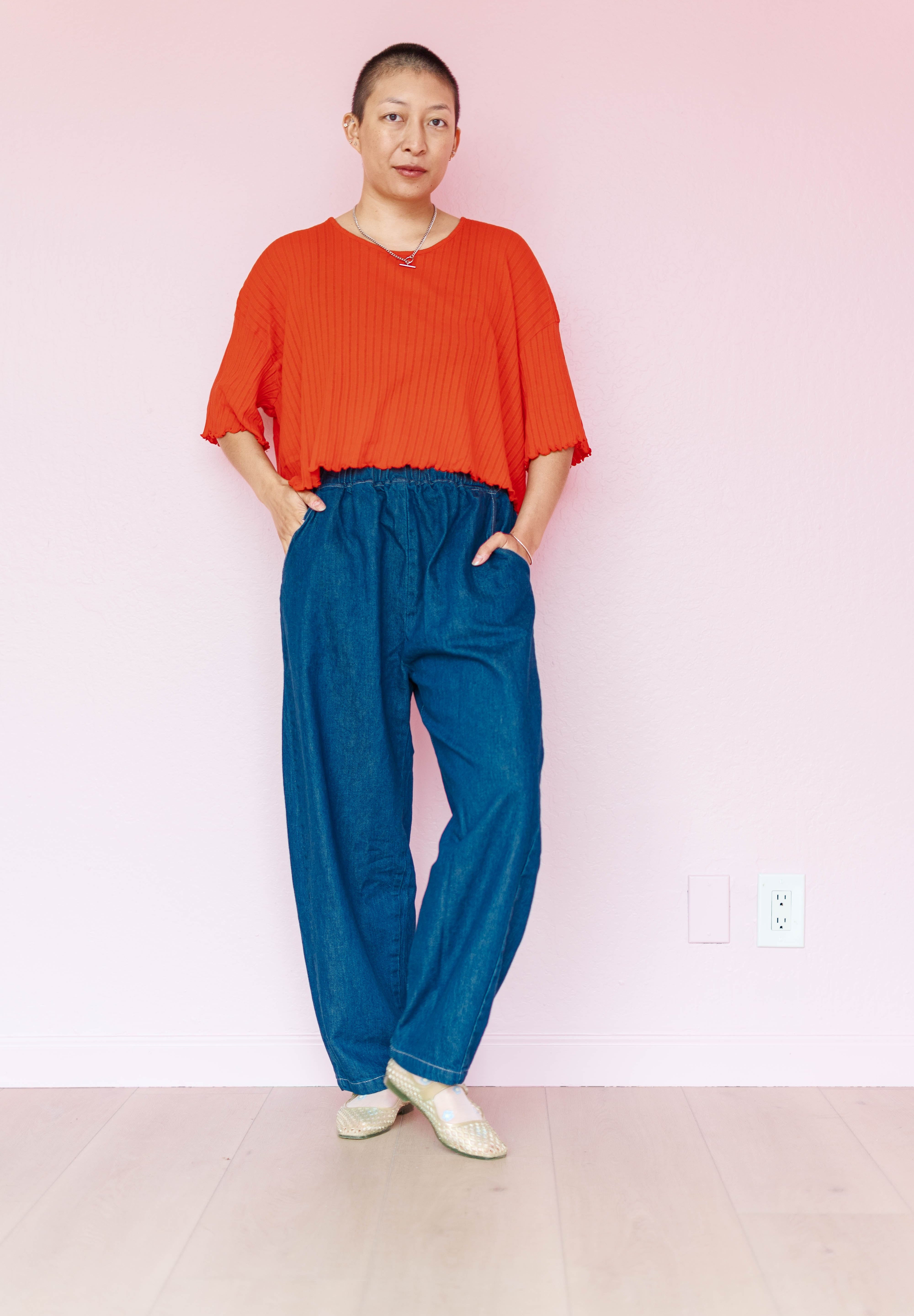 Barrel Pant in Denim (RTS)