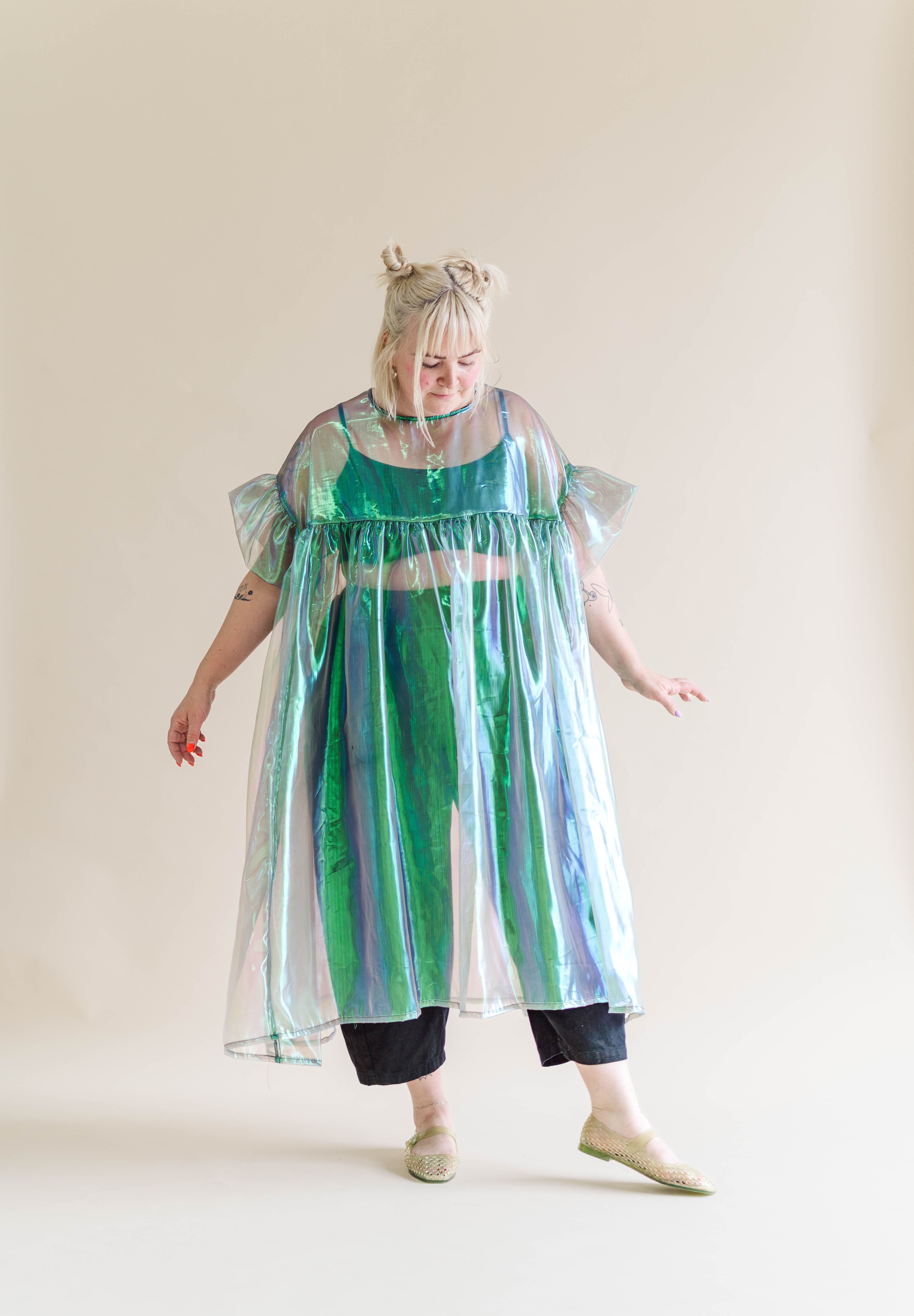 Electric Lettuce Mushroom Dress