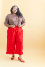 Boxy Crop Top in Espresso Mesh (RTS)