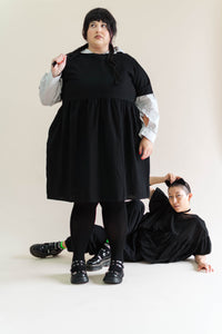 Black Linen Everyday Dress