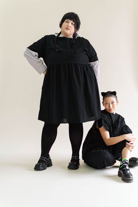 Black Linen Everyday Dress