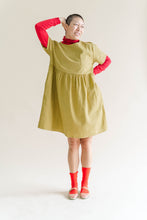 Chartreuse Linen Everyday Dress