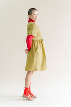 Chartreuse Linen Everyday Dress