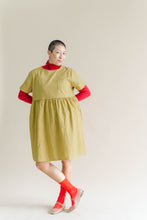 Chartreuse Linen Everyday Dress