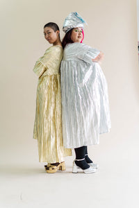 Gold Metallic Mushroom Dress