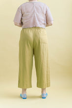 Mid Easy Pant in Chartreuse Linen (RTS)