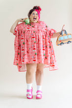 Cottage Core Mini Mushroom Dress