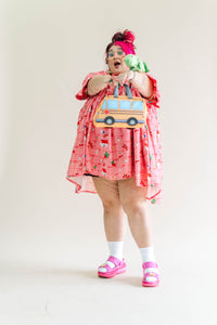 Cottage Core Mini Mushroom Dress