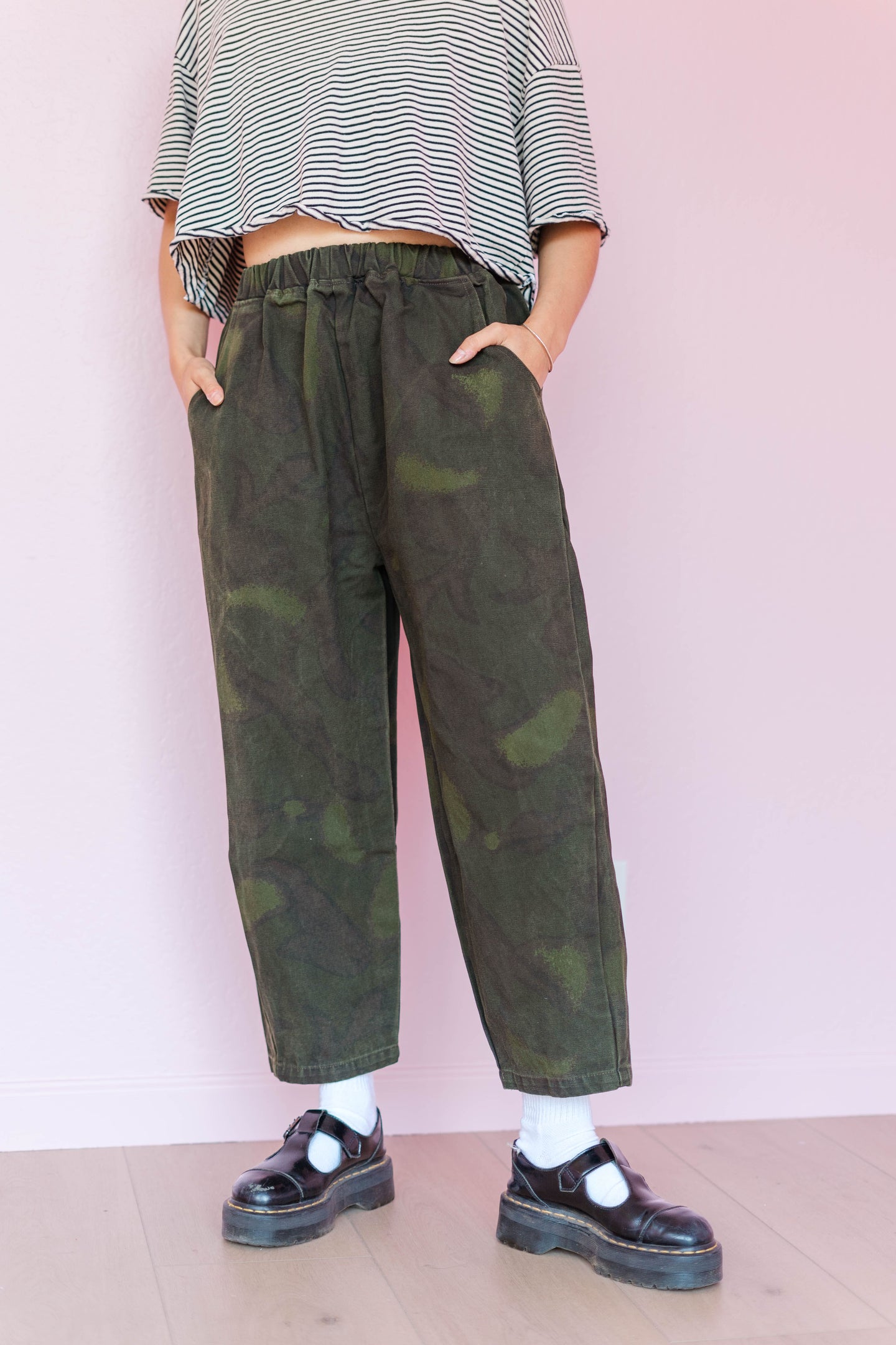 Barrel Pant in Overdyed Camo (RTS)