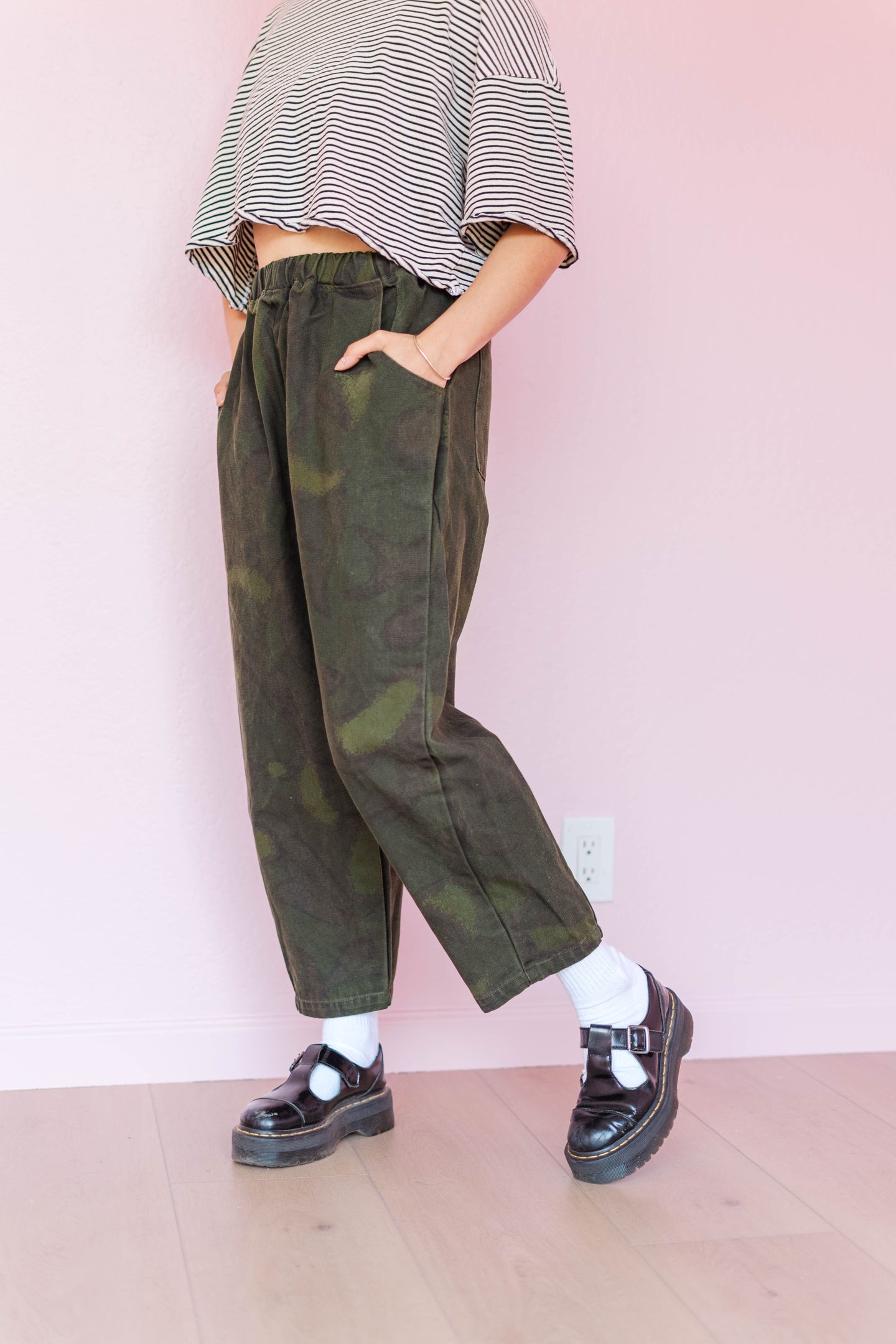 Barrel Pant in Overdyed Camo (RTS)