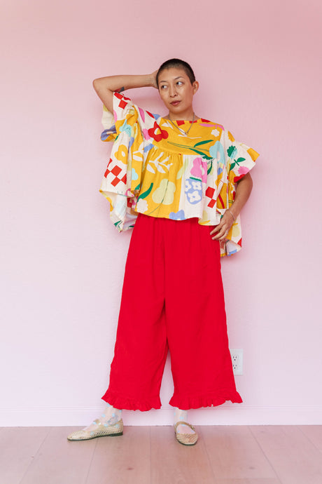Mushroom Top in Picnic Prance (RTS)