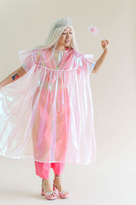 Pink Metallic Mushroom Dress