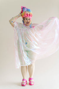 Pink Metallic Mushroom Dress