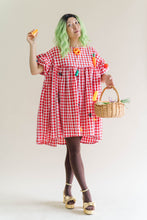 Red Gingham Mini Mushroom Dress