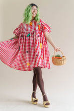 Red Gingham Mini Mushroom Dress