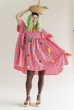 Red Gingham Mini Mushroom Dress