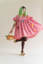 Red Gingham Mini Mushroom Dress