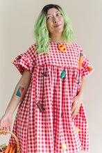 Red Gingham Mini Mushroom Dress
