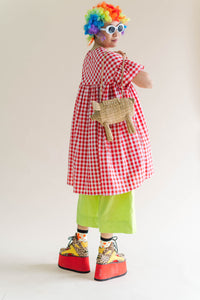 Red Gingham Mini Mushroom Dress