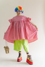 Red Gingham Mini Mushroom Dress