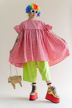 Red Gingham Mini Mushroom Dress