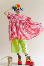 Red Gingham Mini Mushroom Dress