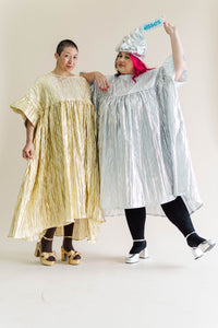 Silver Metallic Mushroom Dress