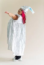 Silver Metallic Mushroom Dress