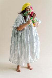 Silver Metallic Mushroom Dress