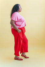Tee in Bubblegum Linen (RTS)