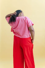 Tee in Bubblegum Linen (RTS)
