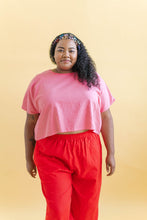 Tee in Bubblegum Linen (RTS)