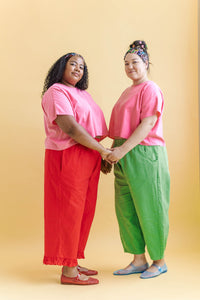 Tee in Bubblegum Linen (RTS)
