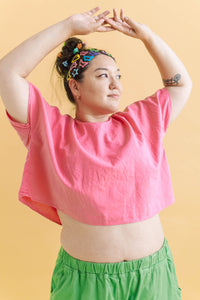 Tee in Bubblegum Linen (RTS)