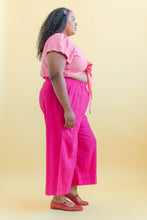 Tied Top in Bubblegum Linen (RTS)