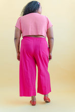 Tied Top in Bubblegum Linen (RTS)