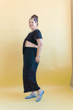Tied Top in Black Linen (RTS)