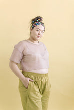 Boxy Crop Top in Vanilla Mesh (RTS)