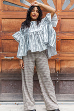 Mushroom Top in Silver Metallic