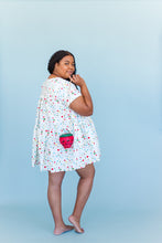 Tiered Mini Dress in Wonderbread Cotton