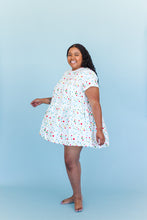 Tiered Mini Dress in Wonderbread Cotton