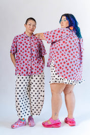 PURPLE STRAWBERRY TULIP TOP