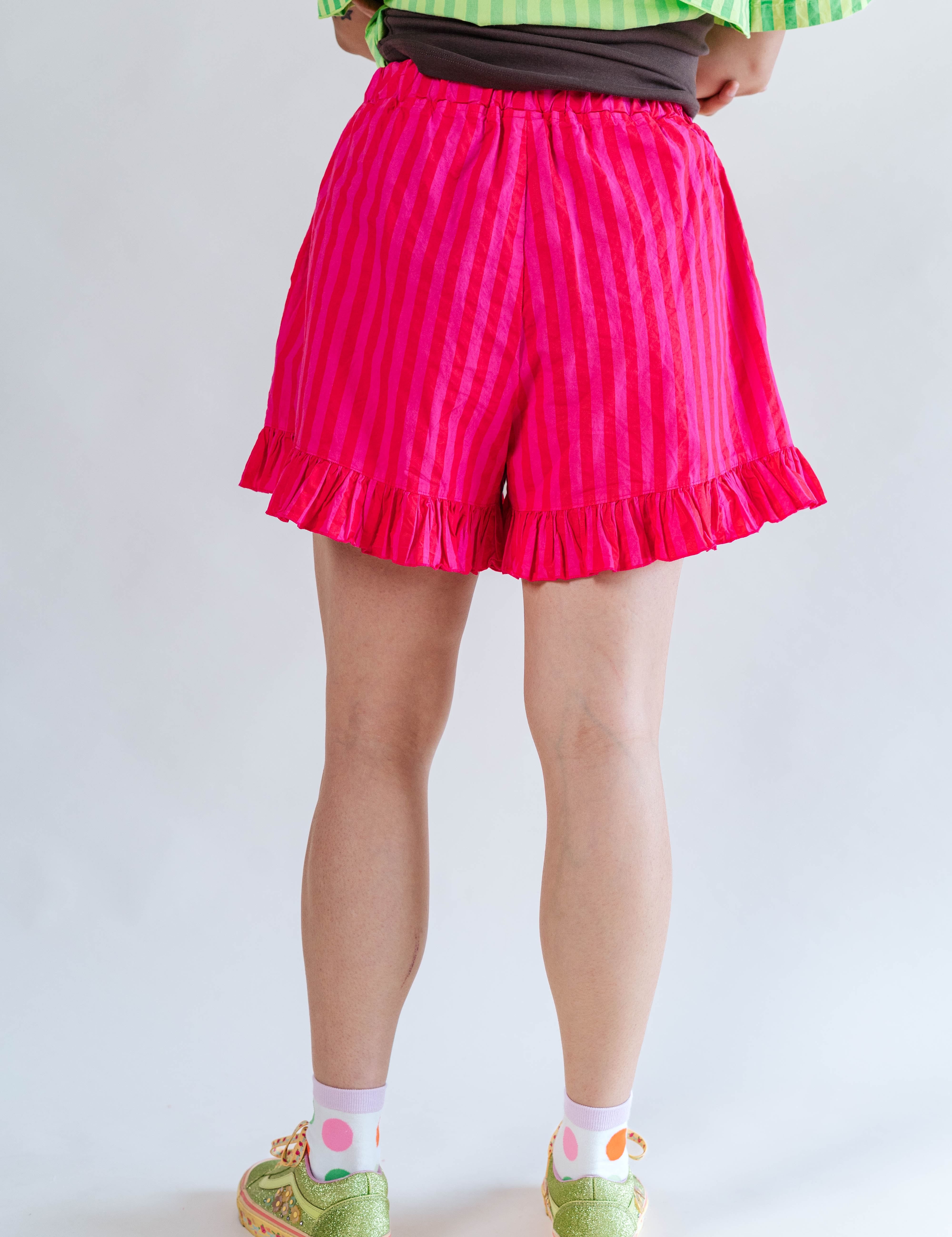 SOUR CHERRY STRIPED BLOOMERS
