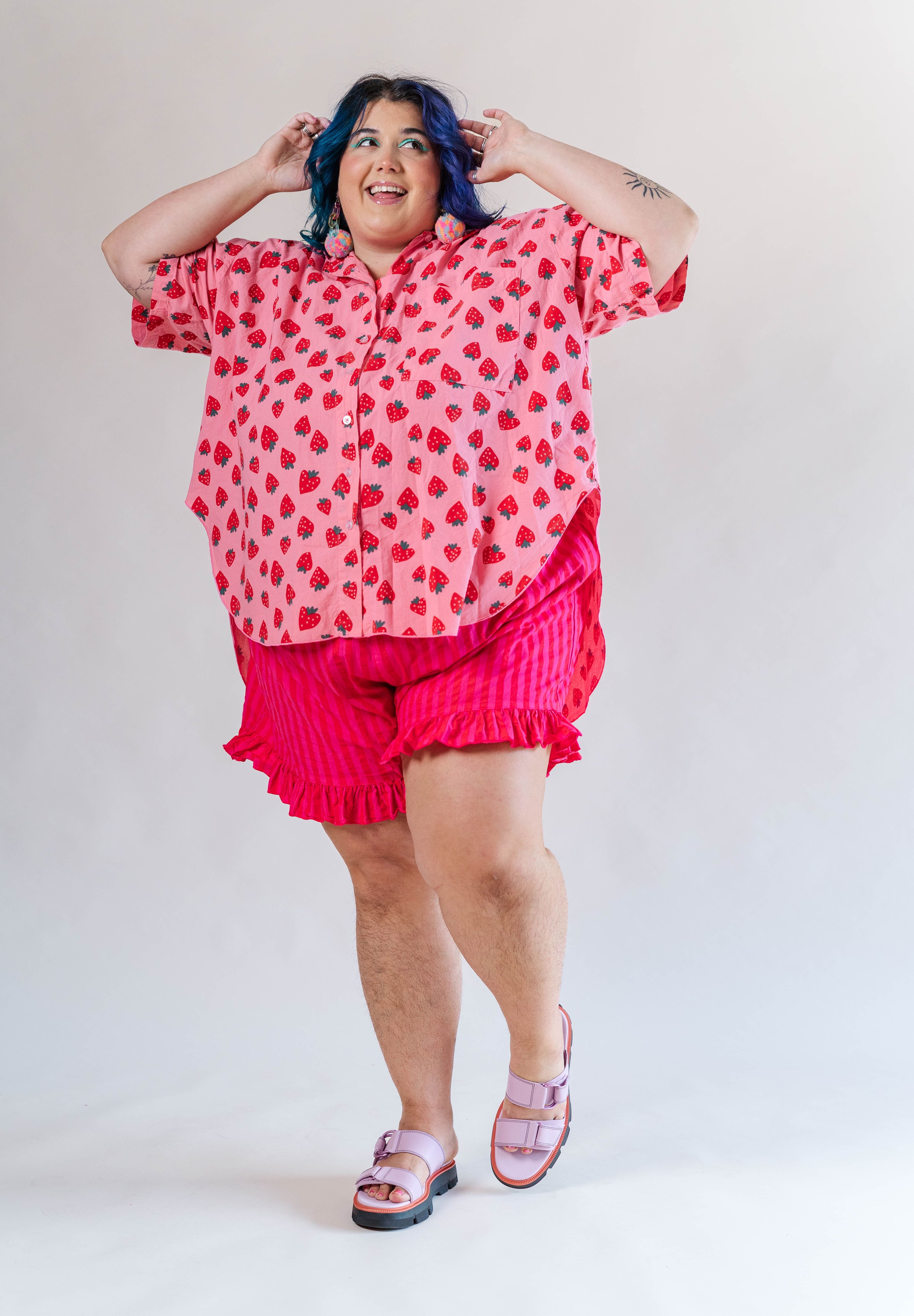 SOUR CHERRY STRIPED BLOOMERS