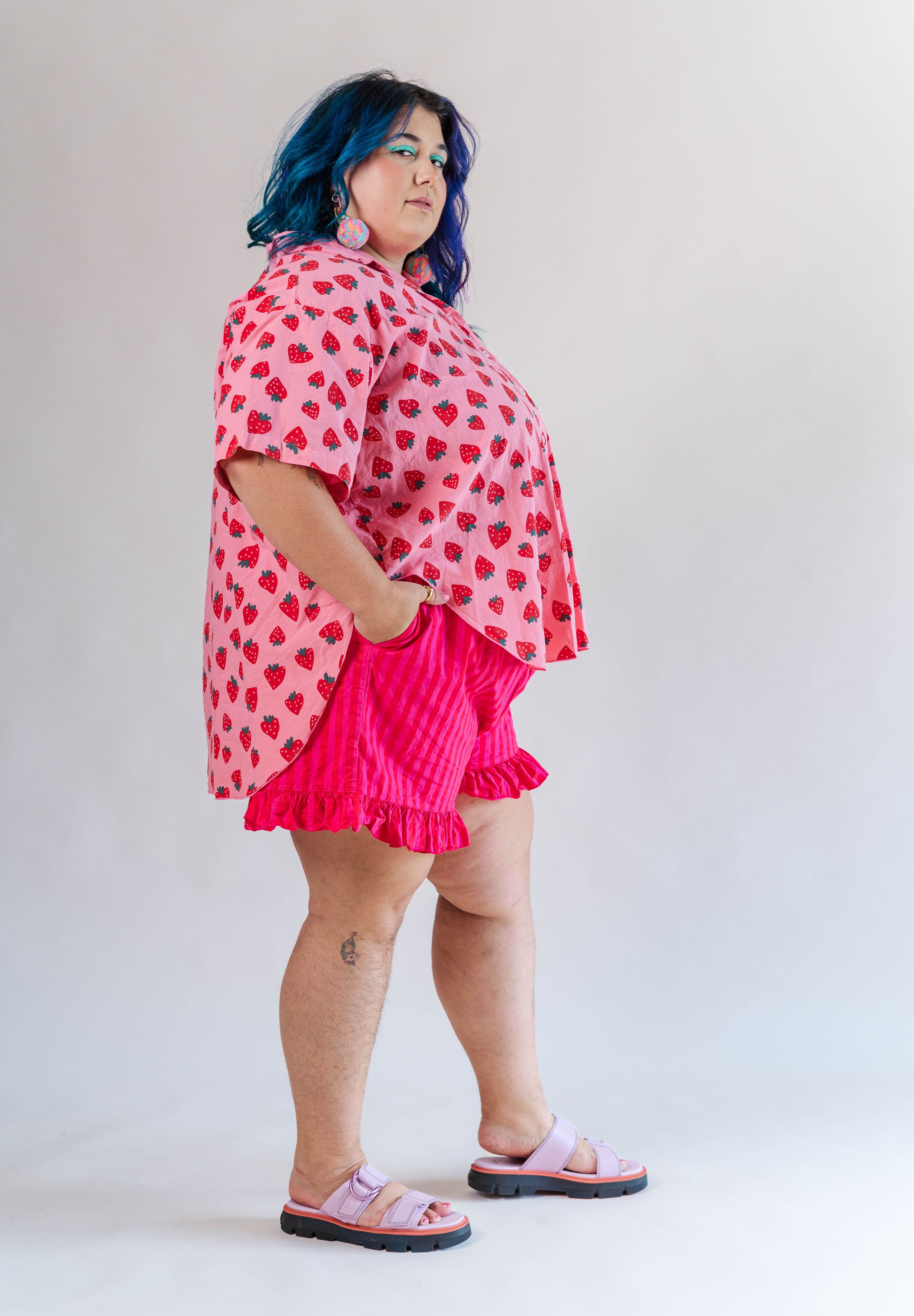 SOUR CHERRY STRIPED BLOOMERS