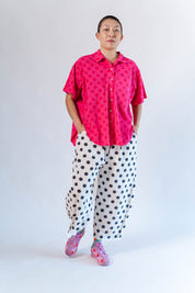 SOUR CHERRY DOT TULIP TOP