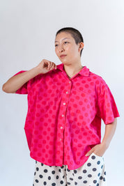 SOUR CHERRY DOT TULIP TOP