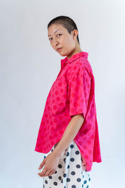 SOUR CHERRY DOT TULIP TOP