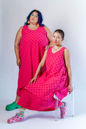 SOUR CHERRY DOT LAYER DRESS
