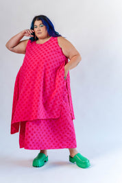 SOUR CHERRY DOT LAYER DRESS